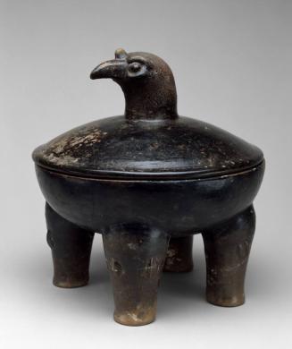 Covered Bowl with Bird-Head Handle
