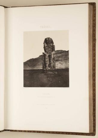 Thebes. Gournah. Colosse Monolithe d’Aménophth III