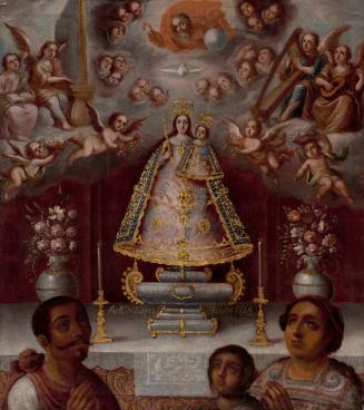 Virgen de los Remedios de Naucalpan with Donors