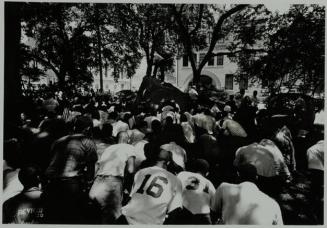 Hosea Williams Preaching from Tomo-Chi-Chi's Rock, Wright Square, Savannah, Georgia