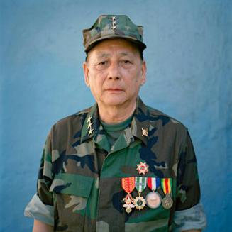 Mr. Kue in Hmong Military Uniform