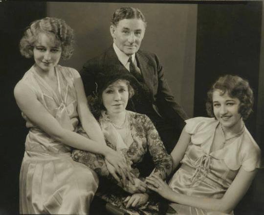 Fred Stone and Allene Crater (Mrs. Stone) and Daughters, Dorothy and Paula