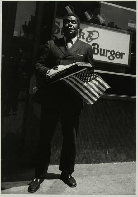 Street Sales, Bible and Flag