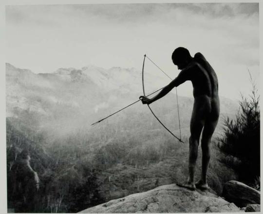 Young Boy, with Bow and Arrow, Anguruuk Village, Highlands, Irian Jaya, New Guinea