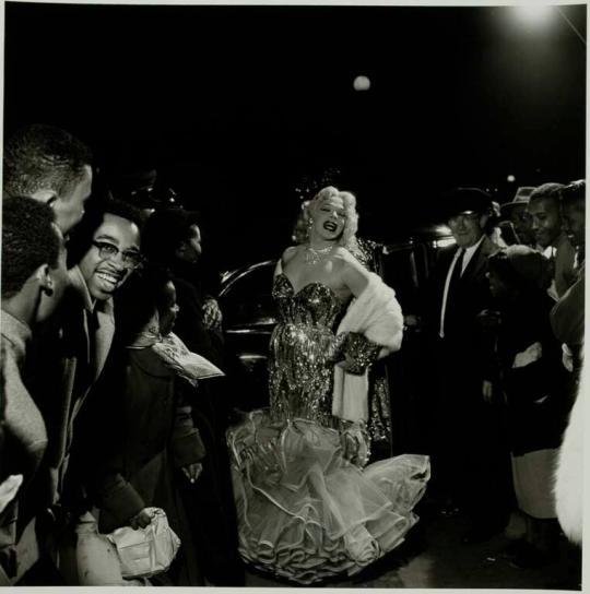 Female Impersonator's Grand Entrance, Chicago, October, 1955