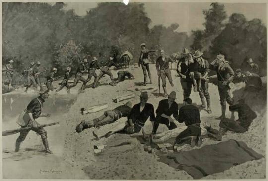 Field Hospital at The "Bloody Ford" of San Juan Creek