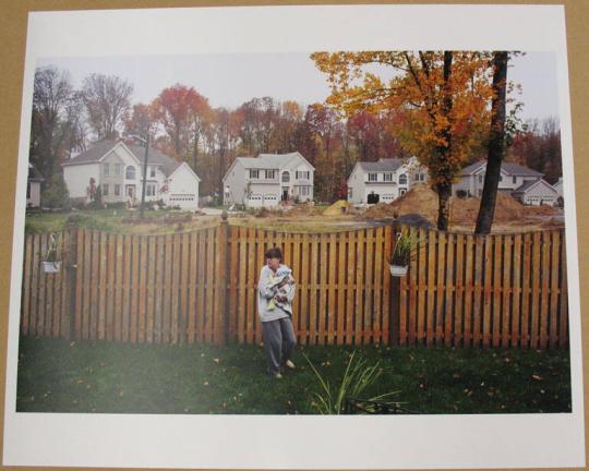 Lise and Spencer in Their Backyard, New Brunswick, New Jersey