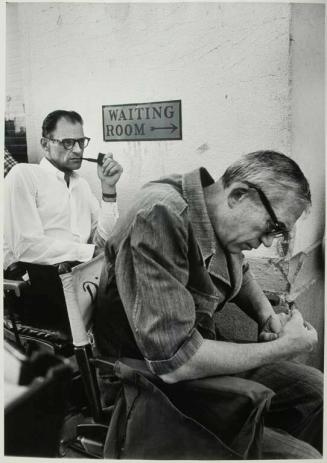 Arthur Miller and John Huston