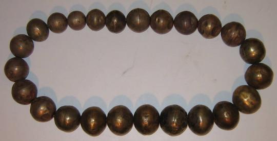 Necklace of 24 Hollow Beads