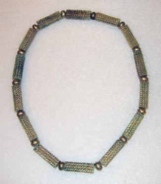 Necklace with Spherical and Cylindrical Openwork Beads