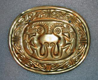 Plaque with Depictions of Two Animals, possibly Alligators