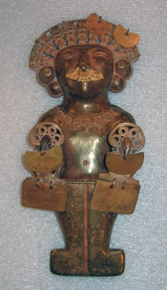 Pendant in the Form of a Human Figure with Birds