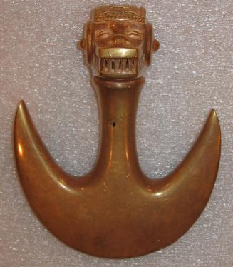 Crescent-shaped Pendant with Monkey Head