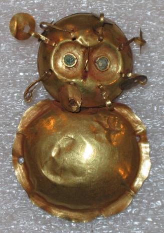 Ornament in the Form of an Owl with Dangles (one of a pair)