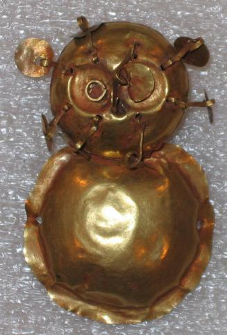 Ornament in the Form of an Owl with Dangles, one of a pair