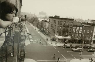 Jeanette Alejandro Looking Out Her Window in Brooklyn, June 1978
