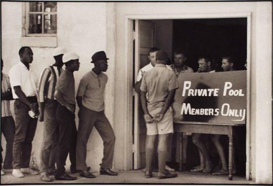 Cairo, Illinois, 1962, The Public Swimming Pool Has Been Changed into a "Private Pool" in Order to Remain Segregated