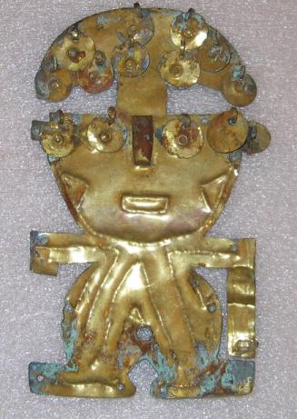 Pair of Human Figures with Disk Pendants