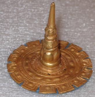 Pair of Embossed Conical Flared Ornaments