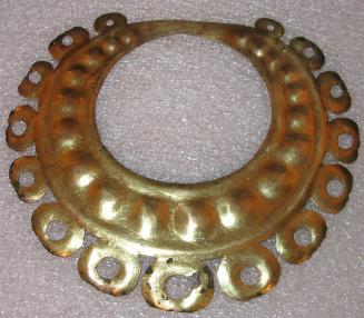 Nose Ornament with repousse and pierced circle design