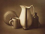 White Pitcher with Mug, etc.