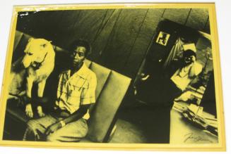 Untitled (black man with white dog, DC)