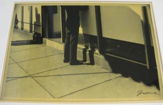 Untitled (man, rippling leg shadows, DC)