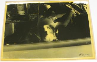 Untitled (man in convertible with dog, DC)