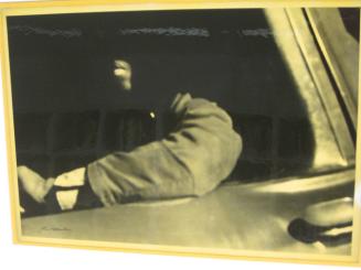 Untitled (man in car window with lips, DC)