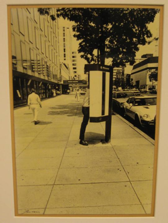 Untitled (one-legged man in phone booth, DC)