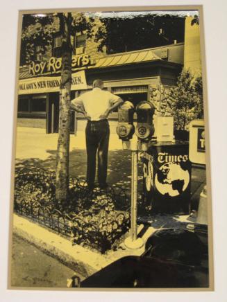 Untitled (man between tree and meter, DC)