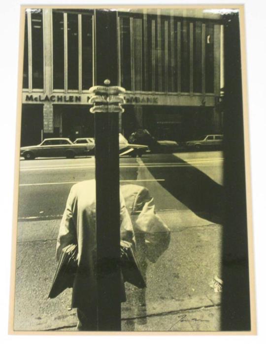 Untitled (fingers reflected in bus shelter, DC)