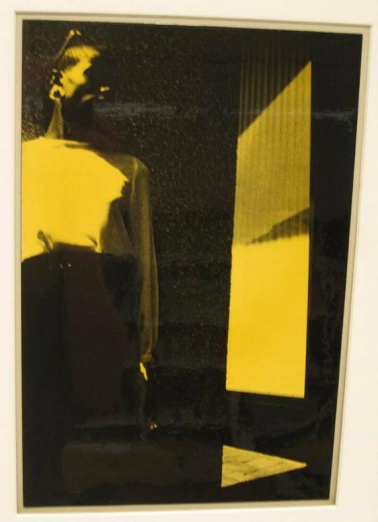 Untitled (woman with head in shadow and light on ear, DC)