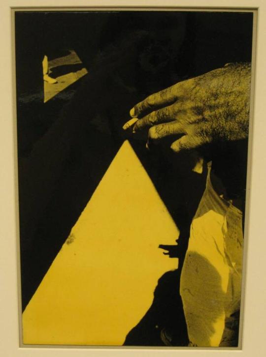 Untitled (hand with cigarette and triangle form, DC)