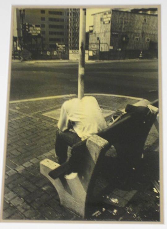 Untitled (man with flagpole in head, D.C.)