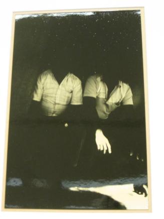Untitled (two men in doorway, hands in light, Mexico)