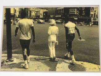 Untitled (woman in white between two black men, DC)