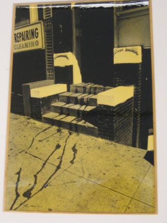 Untitled (water flowing down ssteps, "Repairing Cleaning", DC)