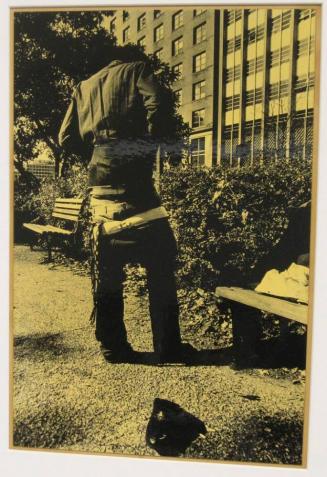 Untitled (man with seven pairs of pants on, DC)