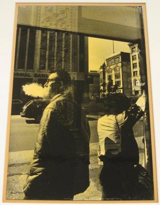 Untitled (man exhaling smoke, DC)