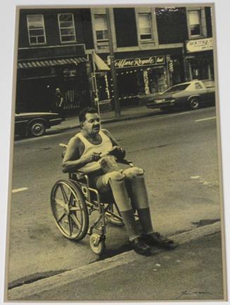 Untitled (man in wheel chair with fake legs, DC)