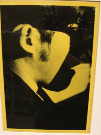 Untitled (sideburn on man with glasses, NY)