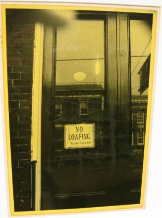 Untitled (door with sign "No Loafing", VA)