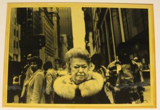 Untitled (old woman with fur collar, NY)