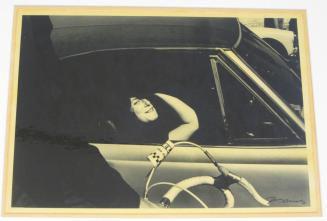 Untitled (woman in car window with shadow, DC)