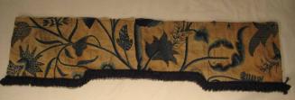 Crewelwork Curtain with Matching Valance