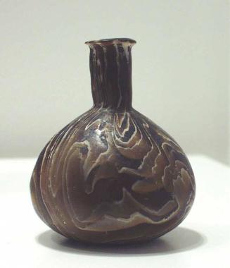 Marbled Glass Vessel, imitating Stone