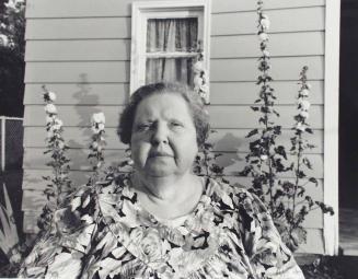 Marjorie Angel in Her Backyard, Akron, Ohio, 7/2/98