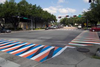 Crosswalks of Additive Color [Intersection of Main St. and Bissonnet St.]