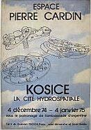 Afiche de la exposición de La Ciudad hidroespacial - Espace Pierre Cardin